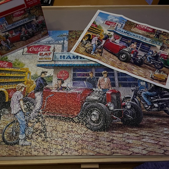 Coca-Cola Hot Rods Classic Car Puzzle - Picture 2 of 2